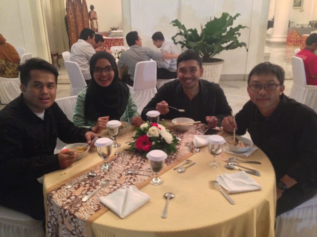 Makan malam di Istana Bogor